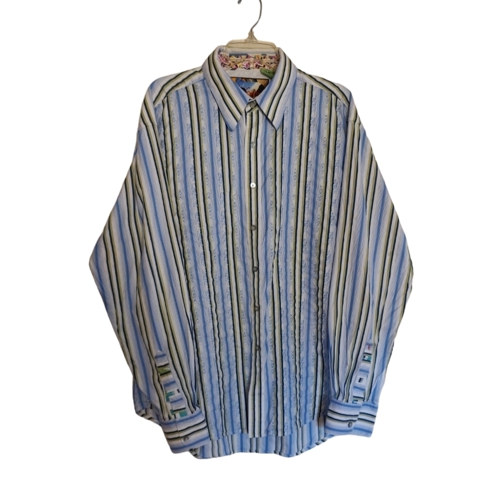 ROBERT Graham Men's Button Up Collared Shirt Sz.2XL